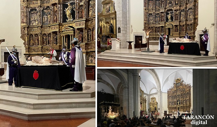 Se logró completar el aforo permitido en la Iglesia Ntra. Sra. de la Asunción de Tarancón para la celebración del Santo Entierro