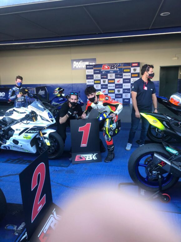Luis Miguel Verdugo hace “doblete” en la prueba Superbike de motociclismo en Jerez, circuito Ángel Nieto el fin de semana