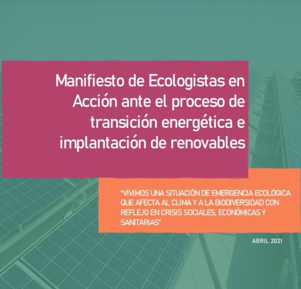 Para Ecologistas en Acción: «La avalancha de grandes proyectos de energías renovables pone en riesgo una transición energética justa y ecológica»