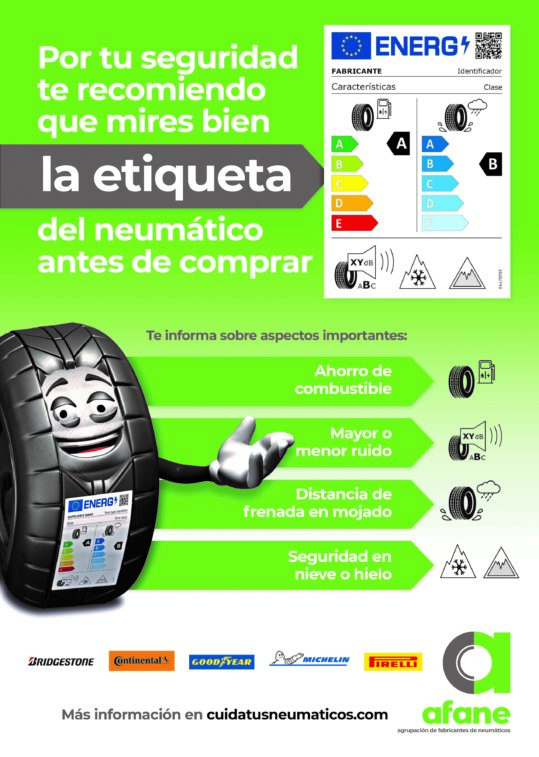 Tracc anunciará en sus talleres los mensajes de la nueva etiqueta del neumático