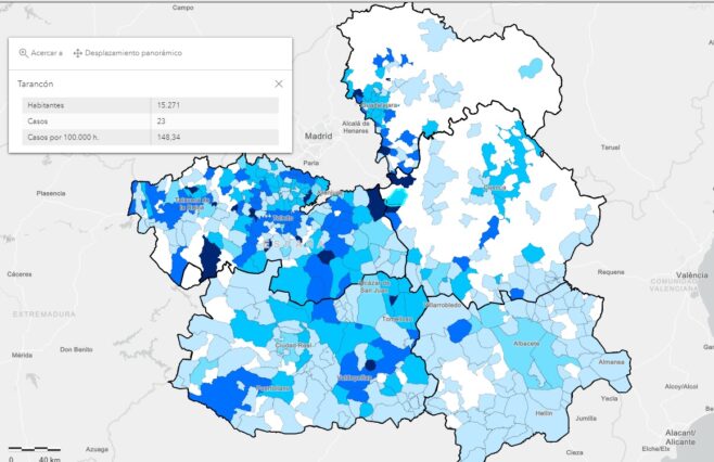 Tarancón reduce el número de nuevos contagios Covid en la semana del 26 de abril al 2 de mayo y contabiliza 23 frente a los 29 de la semana anterior