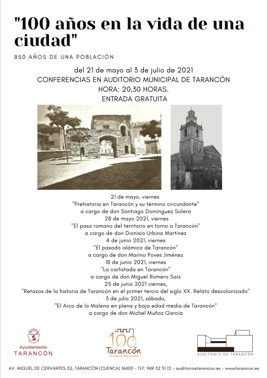 Tarancón celebrara unas conferencias arqueológicas, talleres y visitas guiadas con motivo del Centenario de la Ciudad
