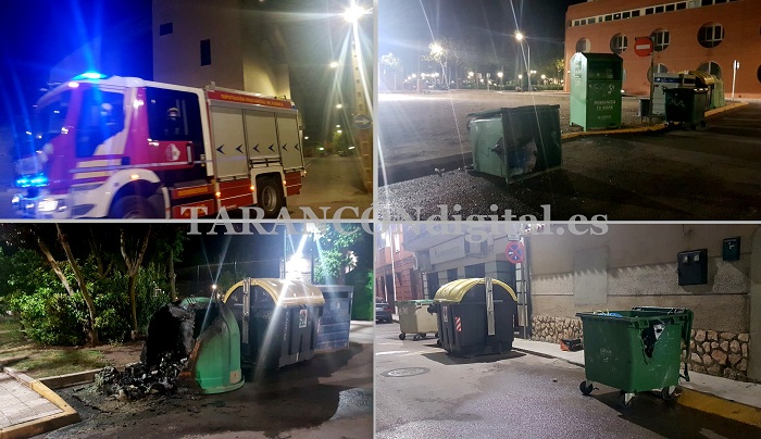 Incendian varios contenedores en distintos puntos del Barrio de San Víctor y Santa Corona de Tarancón