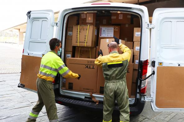 Castilla-La Mancha ha distribuido esta semana otros 300.000 artículos de protección en los centros sanitarios