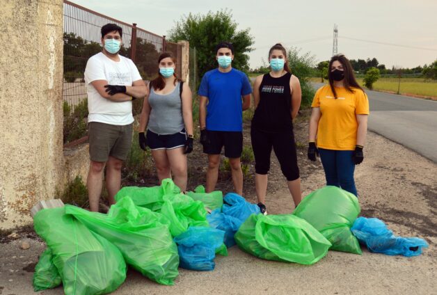 JJSS de Tarancón recoge 100 kg de basura  en su I Batida de Limpieza.