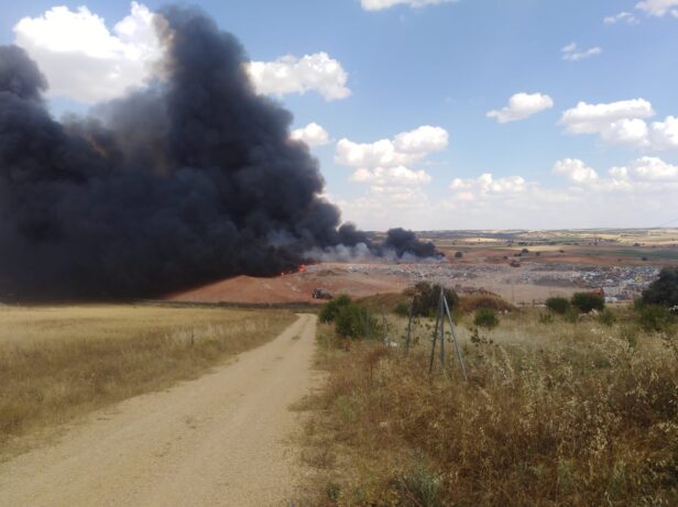 Incendio en la planta de residuos de Cuenca