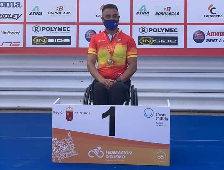 Luis Miguel García Marquina, renueva el titulo de campeón de España Contra reloj Ciclismo Adaptado y es convocado para el Campeonato del Mundo que se disputa en Cascáis (Portugal) la próxima semana.