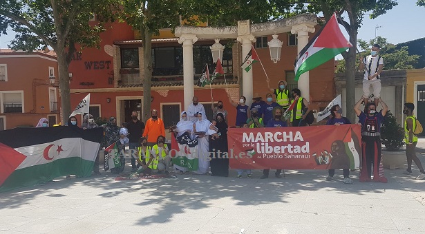 Tarancón ha recibido hoy  la Marcha que llega desde Valencia por la «Libertad del Pueblo Saharaui»