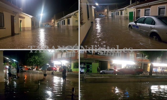 El barrio del Congo en Tarancón vuelve a inundarse ante la impotencia de los vecinos tras la fuerte tormenta eléctrica de este viernes