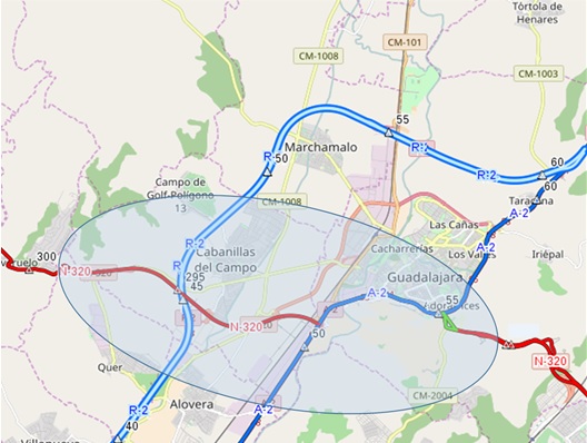 Mitma licita la redacción del estudio informativo de la variante de Guadalajara y acondicionamiento de trazado de la carretera N-320