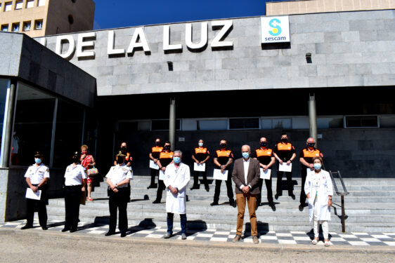 La Policía Nacional de Cuenca reconoce al personal de seguridad privada del Hospital ‘Virgen de la Luz’ y centros asociados por su labor durante el covid