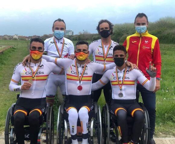 Luis Miguel García Marquina, con la selección española de Ciclismo Adaptado, este fin de semana en la XXII Paracycling Bira (Bizkaia), a confirmar los éxitos del Mundial de Cascáis