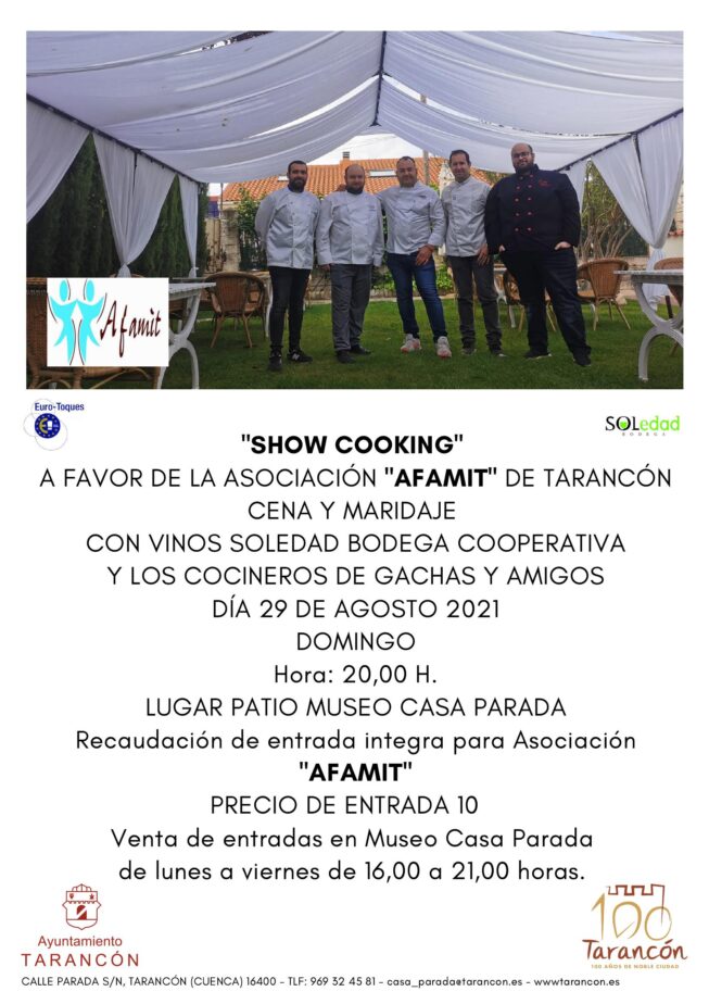 Otro gesto de altruismo y generosidad por parte de los cocineros promotores de la edición de Gachas y Amigos, miembros de Eurotoques en Tarancón