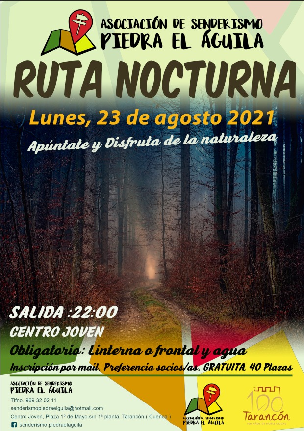 La Asociación de Senderismo Piedra El Águila de Tarancón organiza una ruta nocturna para el próximo lunes 23 de agosto