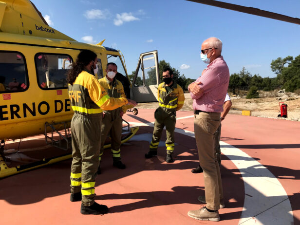 El subdelegado del Gobierno en Cuenca visita la BRIF Prado de Los Esquiladores