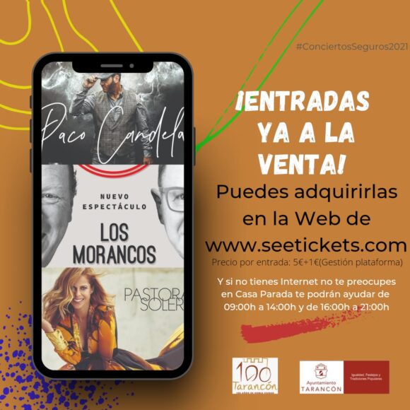 Hoy salen a la venta las entradas para los conciertos de las Fiestas de Tarancón a través de la Plataforma  www.seetickets.com