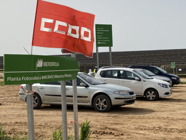 CCOO logra que la constructora del   parque fotovoltaico ´Barcience’ asuma las deudas salariales de una subcontrata