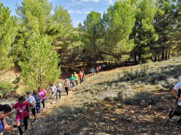 Medio centenar de personas han participado hoy en Tarancón en una Jornada de Senderismo organizada por la Asociación Peña El Águila