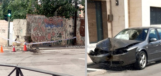 Accidente de tráfico en Tarancón en la Calle Emilio Villaescusa, sin tener que lamentar daños personales
