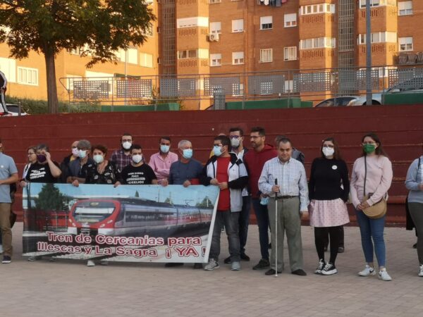 UGT CLM se manifiesta en Toledo a favor de un tren sostenible que vertebre la región