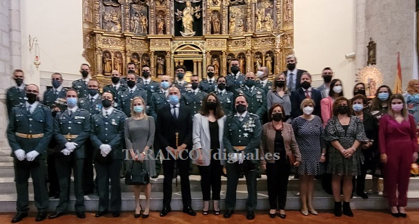 Tarancón y la comarca acompaña a la Guardia Civil en la festividad de su patrona la Virgen del Pilar celebrada en el templo parroquial Ntra. Sra. de la Asunción