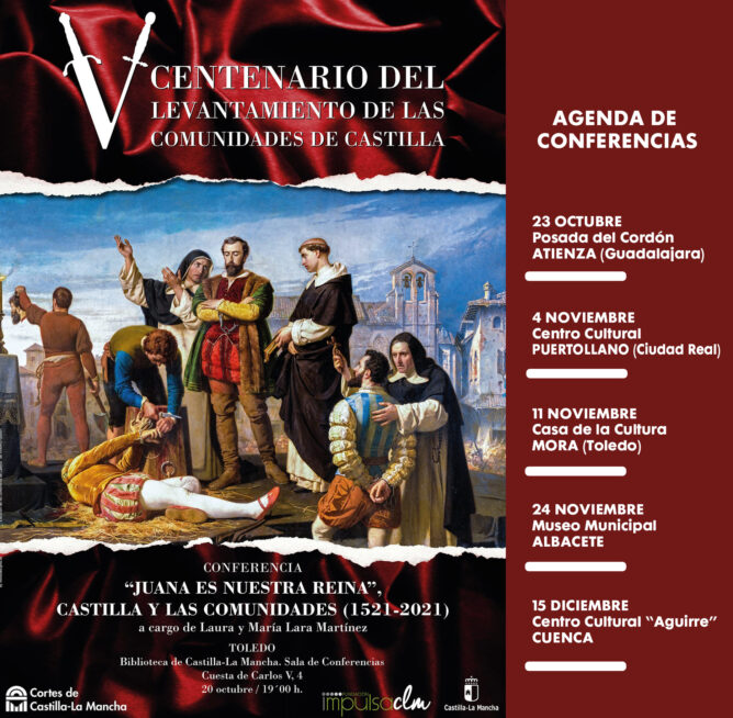 Las historiadoras Lara Martínez imparten en seis localidades de la región una conferencia sobre el Levantamiento de las Comunidades de Castilla