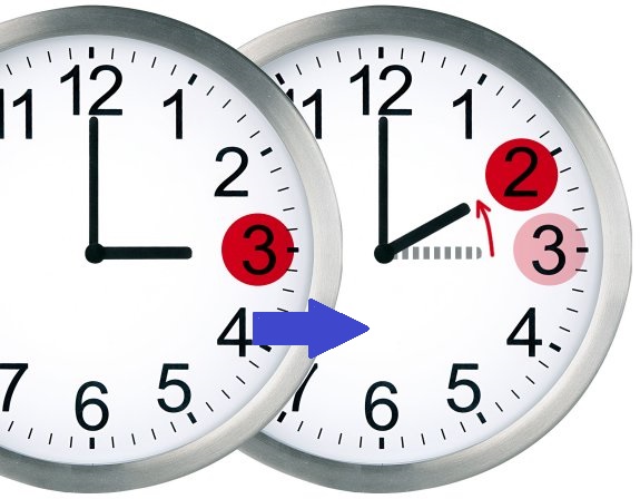 En la madrugada de hoy sábado a mañana domingo 31 de octubre , a las tres de la madrugada serán las 2