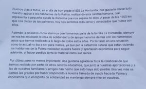 comunicado ies la hontanilla