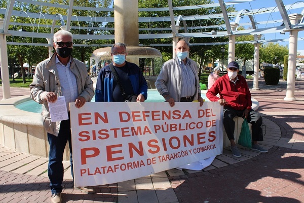 La plataforma de Tarancon y Comarca en defensa del sistema público de Pensiones, estará el sábado en la manifestación convocada en Madrid para exigir una auditoria Publica de la cuentas de la SS.