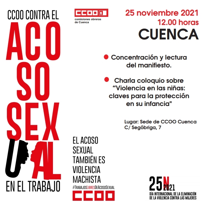 CCOO CLM organiza diferentes actos en las cinco provincias para reivindicar un mayor empeño colectivo contra la violencia machista