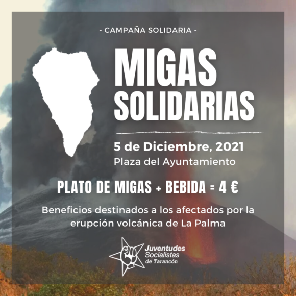 Las JJSS de Tarancón se solidarizan con La Palma a través de la iniciativa “Migas Solidarias”