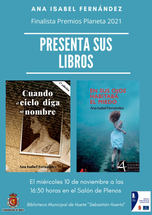 La finalista del premio Planeta, Ana Isabel Fernández, presenta en Huete sus libros