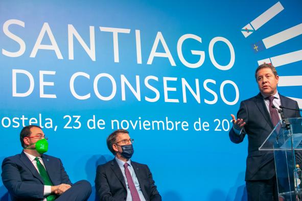 García-Page destaca que el encuentro autonómico de Santiago supone “un foro constructivo que no va contra nadie y suma al diálogo territorial”