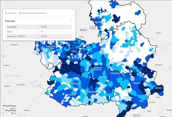 Suben los nuevos contagios Covid en Tarancón a 19 en la semana del 12 al 19 de diciembre, 10 más que la semana anterior