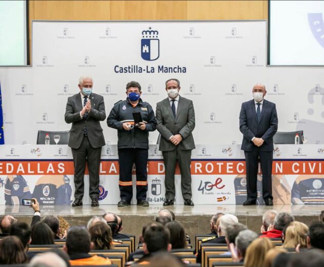 Agustín Roldán Alonso, de la agrupación de Protección Civil de Tarancón distinguido con una medalla individual al mérito por su trayectoria en la agrupación