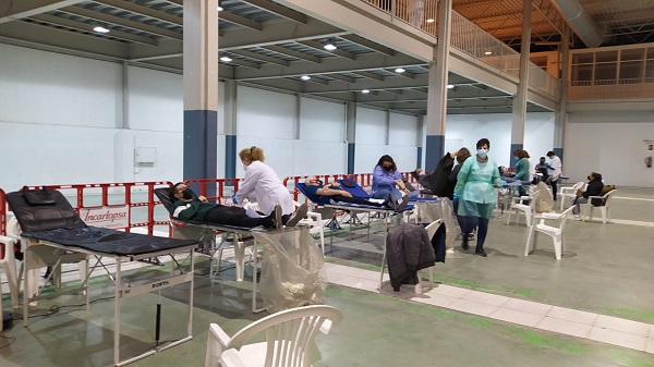 93 donaciones de sangre se han realizado hoy en el Pabellón de Ferias deTarancón