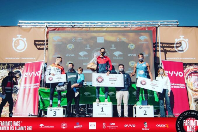 El taranconero, Pablo Benito Martínez, ganador  del Farinato Race Sevilla categoría Élite.