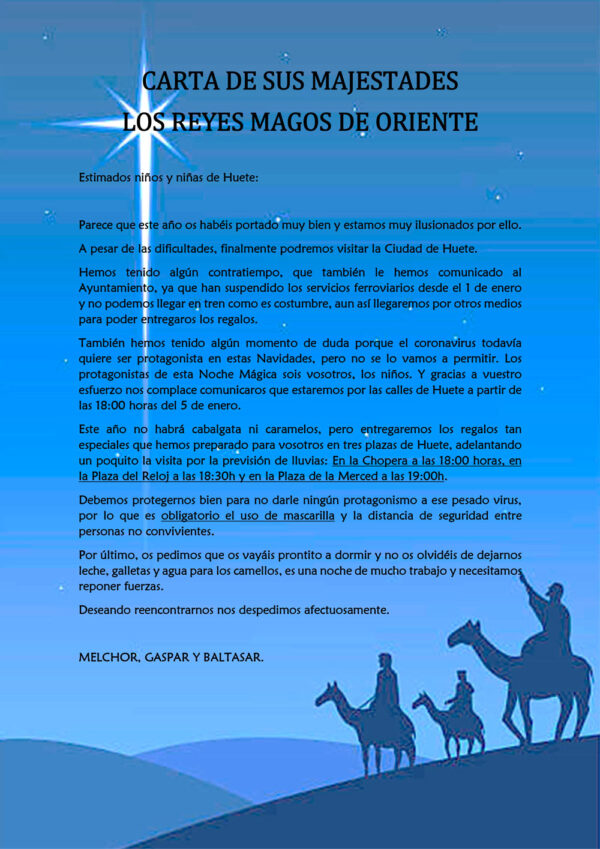 Los Reyes Magos no podrán llegar en tren a Huete al suspenderse los servicios ferroviarios