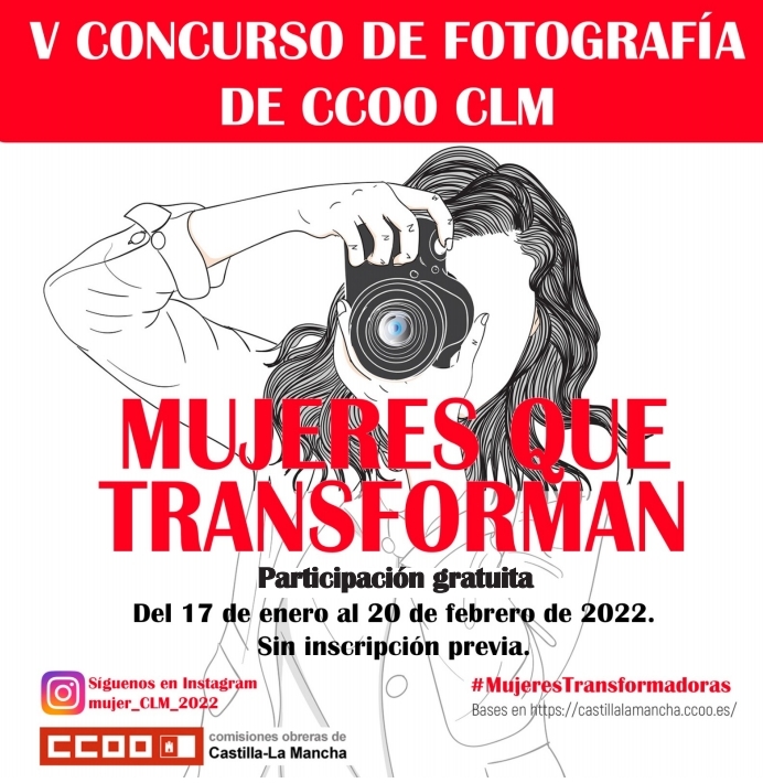 CCOO CLM convoca el V Concurso de Fotografía “Mujeres que transforman”