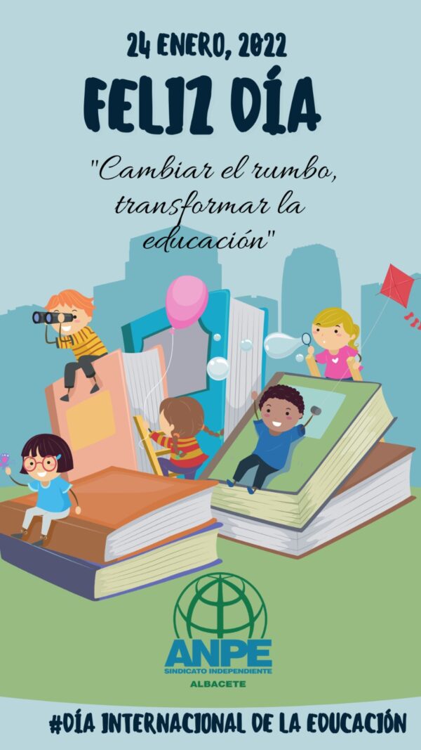 En el día internacional de la educación, ANPE reivindica la reversión total de los recortes y mejoras para la enseñanza pública y su profesorado