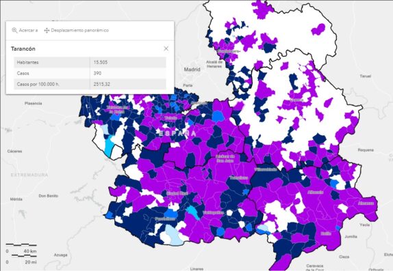 Tarancón registra 390 nuevos contagios Covid en la semana del 2 al 9 de enero, 109 más que la semana anterior