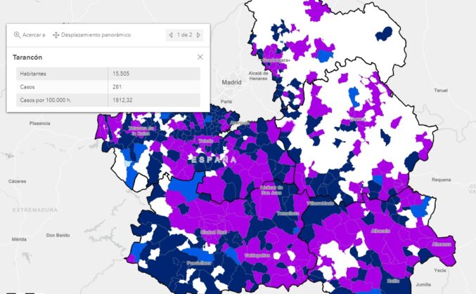 En Tarancón se disparan los nuevos contagios Covid a 281 en la semana del 27 de diciembre al 2 de enero, 115 más que la semana anterior