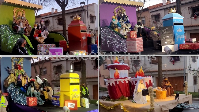 Los Reyes Magos se han despedido hoy de la ciudad de Tarancón con la tradicional Cabalgata