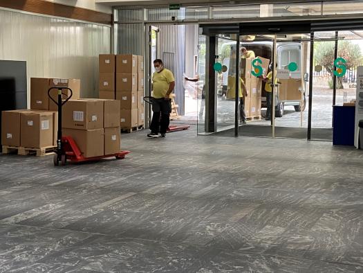 Castilla-La Mancha ha distribuido más de 55 millones de artículos de protección en los centros sanitarios desde el inicio de la pandemia