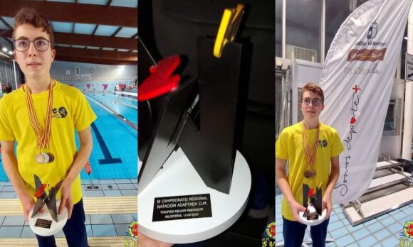 En el IV Open Nacional de Natación Adaptada y III Campeonato de Castilla la Mancha, el nadador del SVAT Adrián González Lopez, “Mejor Nadador de la Región” con mínimas para el Campeonato de España de Cádiz.