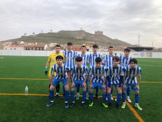 Los juveniles de la EFB Jesús de la Ossa, siguen sumando y se acercan a los play off 0-2 En el “Amarguillo” amargaron la tarde a la EMF Consuegra
