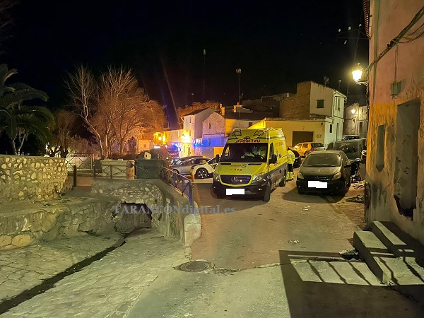 Incendio en una chimenea en el nº 10 de la Plaza del Caño de Tarancón