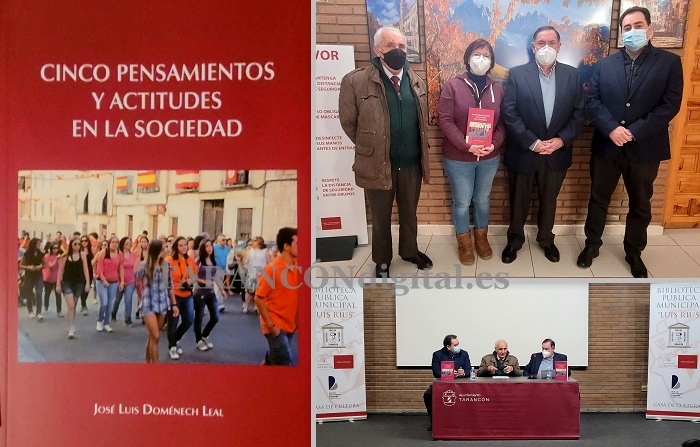 José Luis Domenech ha presentado esta tarde en la Casa de la Cultura de Tarancón su segunda obra “Cinco Pensamientos y actitudes en la sociedad”