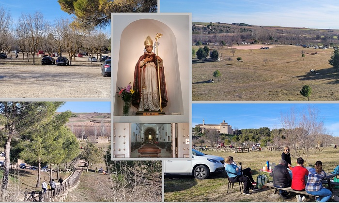 Gran afluencia de público en la explanada de la ermita para celebrar San Blas en Tarancón