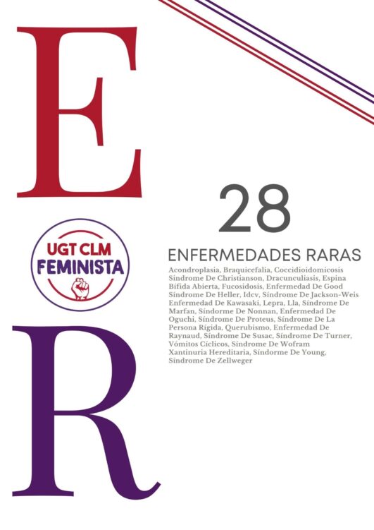 “28 enfermedades raras”, la nueva campaña de UGT CLM para visibilizar la inclusión laboral de personas con estas patologías